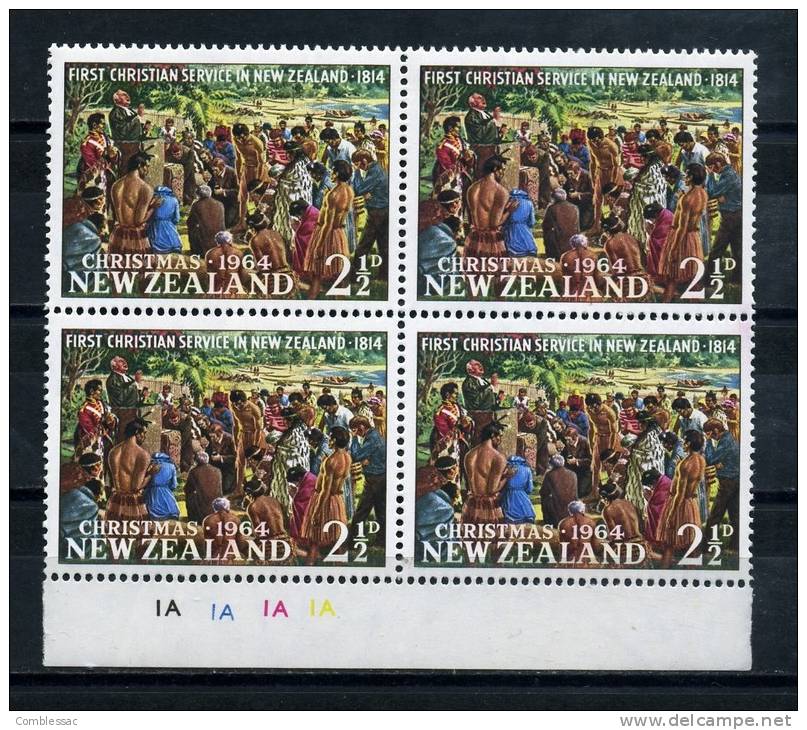 NEW  ZEALAND    1964      Christmas    Block  Of  4      MNH - Blocks & Sheetlets