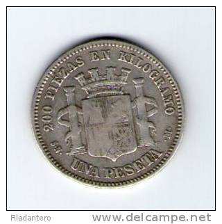 GOBIERNO PROVISIONAL 1 PESETA 1869     NL240 - Collections