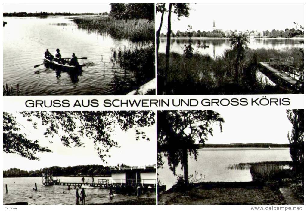 AK Schwerin/Kr. Königs Wusterhausen, Groß Köris, Gel, 1985 - Schwerin