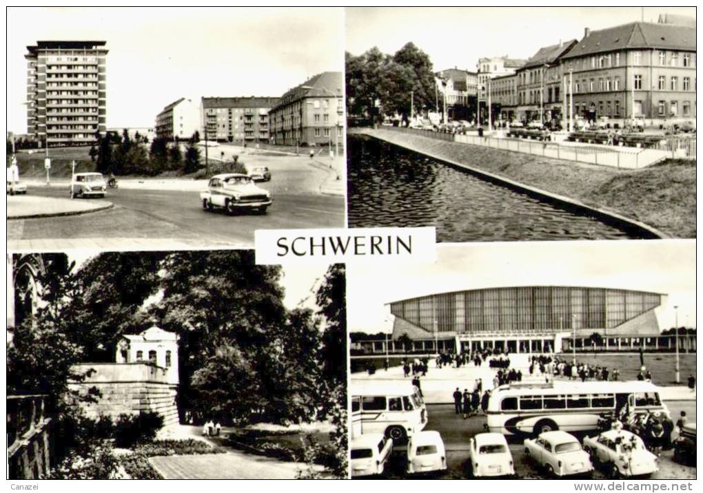 AK Schwerin: Werner-Seelenbinder-Straße, Sport- Und Kongreßhalle, Ung, 1974 - Schwerin