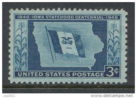 USA 1946 Scott 942, Iowa Statehood Centenary, MNH ** - Ongebruikt