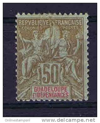 Guadeloupe: Yv. 44,   MH/* ,  Maury Cat Value €  55 - Unused Stamps