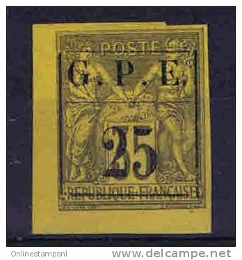 Guadeloupe: Yv. 2 II,  Not Used (*) Maury Cat Value €  400 - Unused Stamps