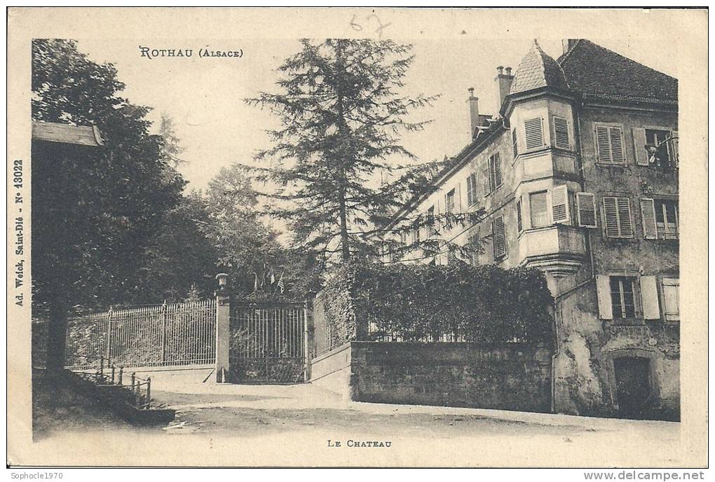 ALSACE - 67 - BAS RHIN - ROTHAU - Le Château - Rothau