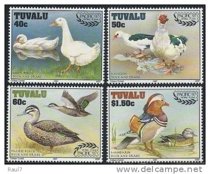 Tuvalu - 1997 - Canards - 4v Neufs ** // Mnh - Tuvalu (fr. Elliceinseln)