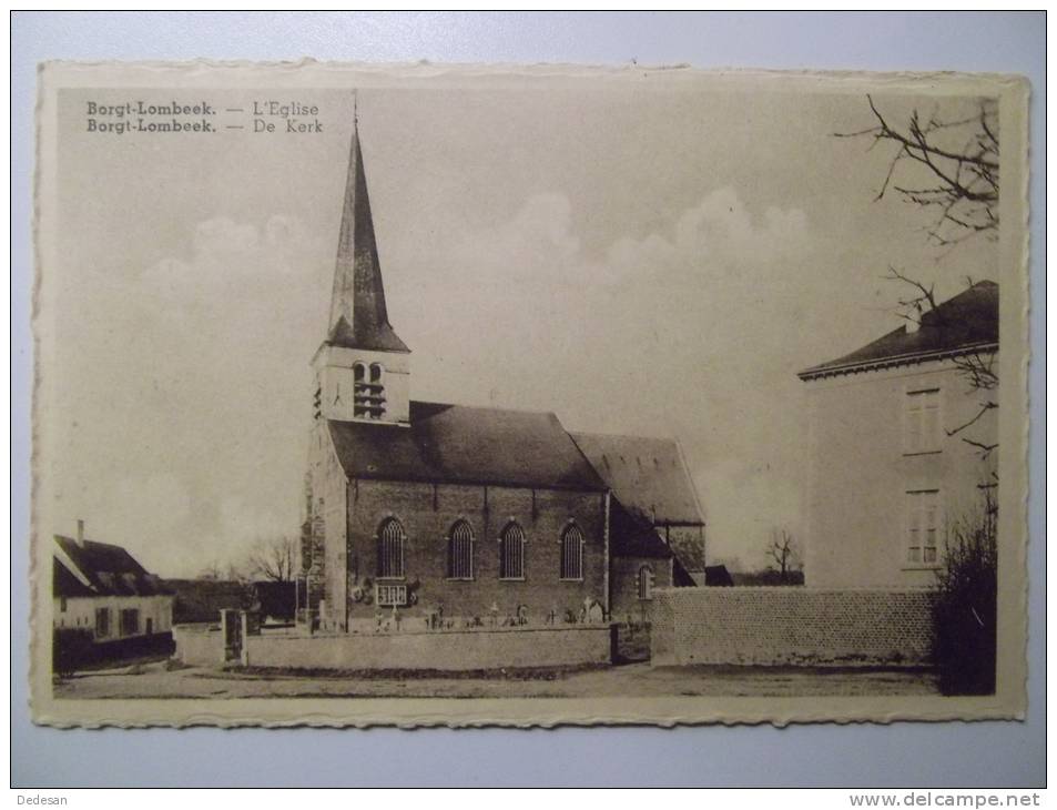 Cpa Borgt Lombeek L'eglise - Borgt Lombeek De Kerk - BE01 - Ath