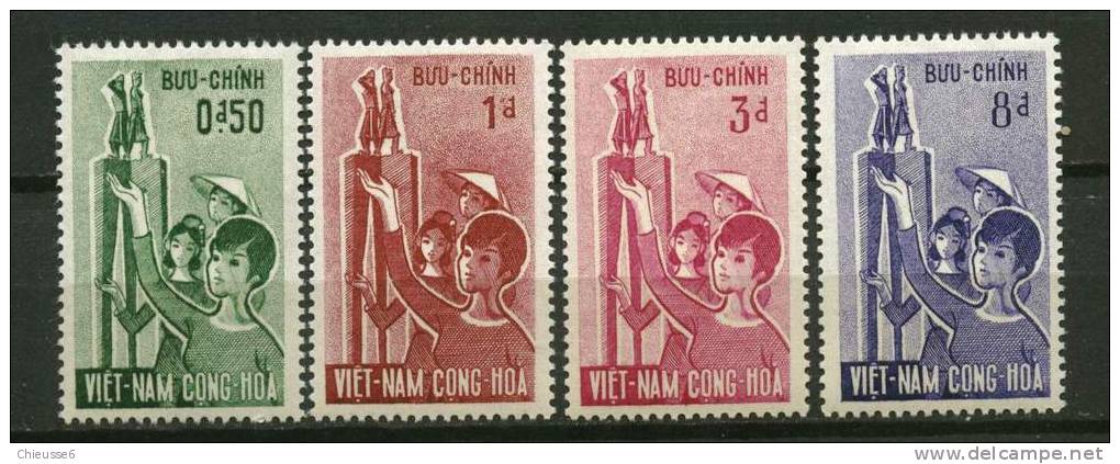 S - Vietnam Du Sud ** N° 206 à 209 - Journée De La Femme Vietnamienne - Vietnam