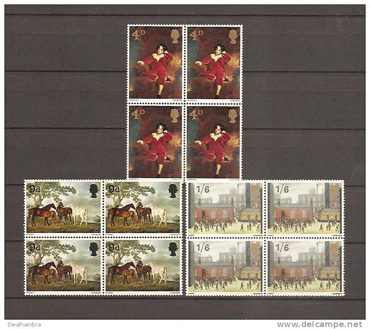 UNITED KINGDOM REINO UNIDO GROßBRITANNIEN ENGLISH PAINTS (x4) (01-021) 1967 / MNH / 466 - 468 - Nuevos