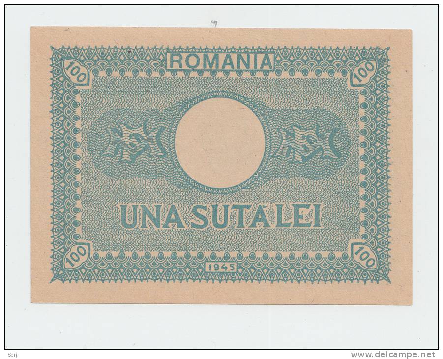 Romania 100 Lei 1945 AUNC+ P 78 - Romania