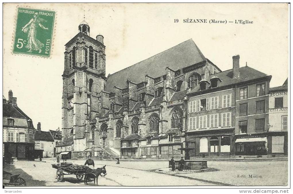 SEZANNE - L'EGLISE. SCAN R/V - Sezanne