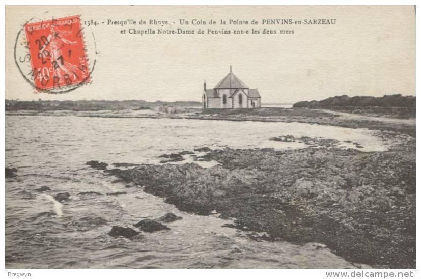 56 - CPA Presqu'ile De Rhuys - Un Coin De La Pointe De Penvins En Sarzeau Et Chapelle ND De Penvins - Sarzeau