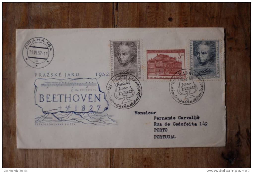 I 4   1952  BEETHOVEN !! - FDC