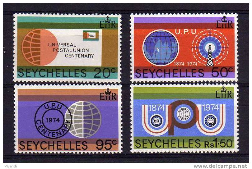 Seychelles - 1974 - UPU Centenary - MNH - Seychelles (...-1976)