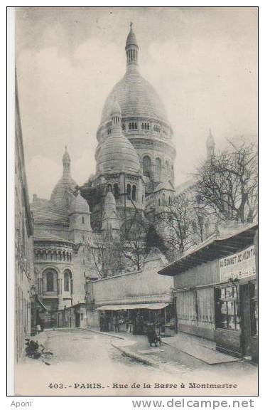 PARIS ( Rue De La Barre A Montmartre ) - Arrondissement: 18