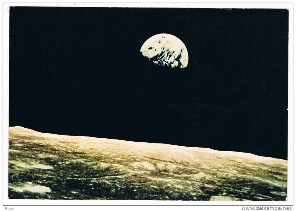 The EARTH Seen From The Apollo- Capsule Floating Above The Moon - Astronomie