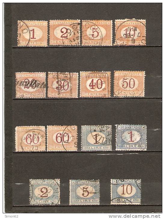 ITALIE  TIMBRES  TAXE  N 3/19  OBLITERE MANQUE N 15 - Taxe