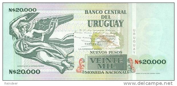 ® URUGUAY: 20000 Nuevos Pesos (1991) UNC - Uruguay