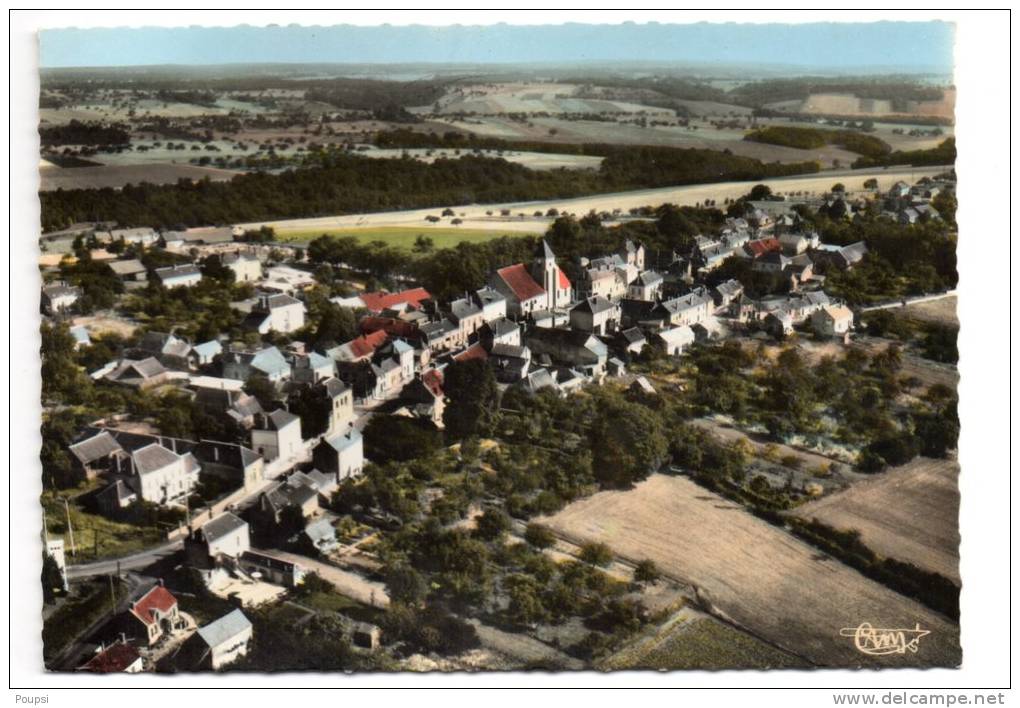 EGRISELLES LE BOCAGE -Vue Générale Aérienne (circulé En 1968) - Egriselles Le Bocage