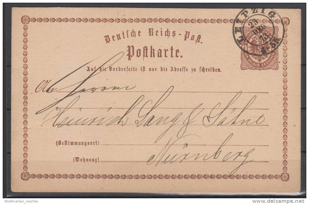 D.R.P1,mit Nachverw.Sachsen-o,Leipzig (3005) - Lettres & Documents