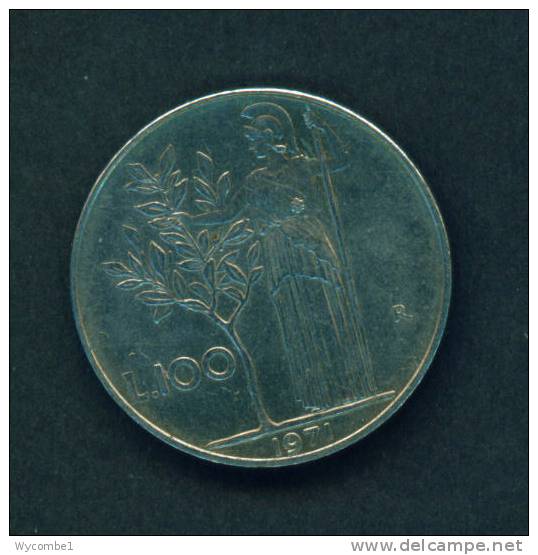 ITALY  -  1971  100 Lira  Circulated As Scan - 100 Lire