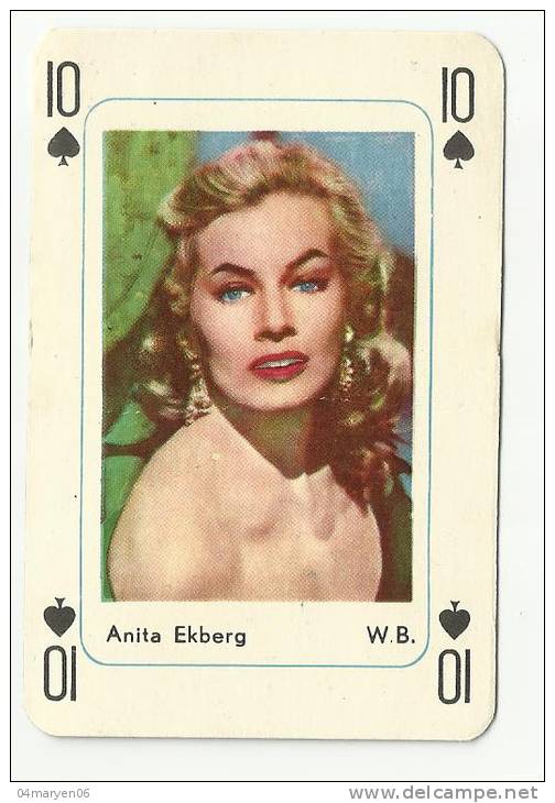 -**ANITA EKBERG *- "" - Speelkaart - - Other & Unclassified