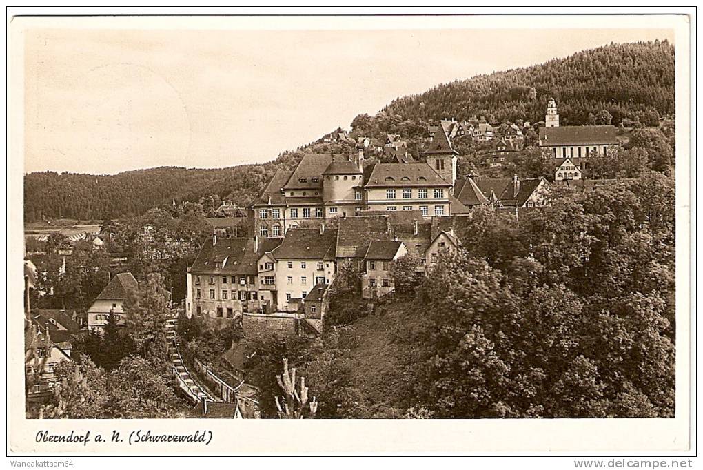 AK 152062 Oberbdorf A. N. (Schwarzwald) 19.7. (14b) OBERN B Briefmarke Entfernt Nach Winterswijk Holland - Reutlingen