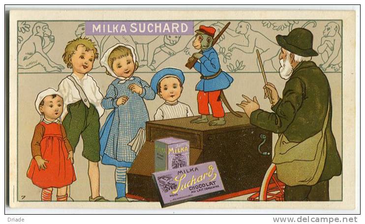 FIGURINA CROMO PUBBLICITA CIOCCOLATO CHOCOLAT MILKA SUCHARD - Suchard