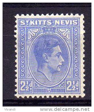 St Kitts Nevis - 1938 - 2½d Definitive - MH - St.Christopher, Nevis En Anguilla (...-1980)