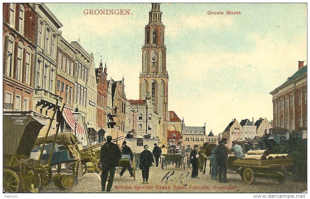 GRONINGEN : Groote Markt - Cachet De La Poste 1907 - Groningen