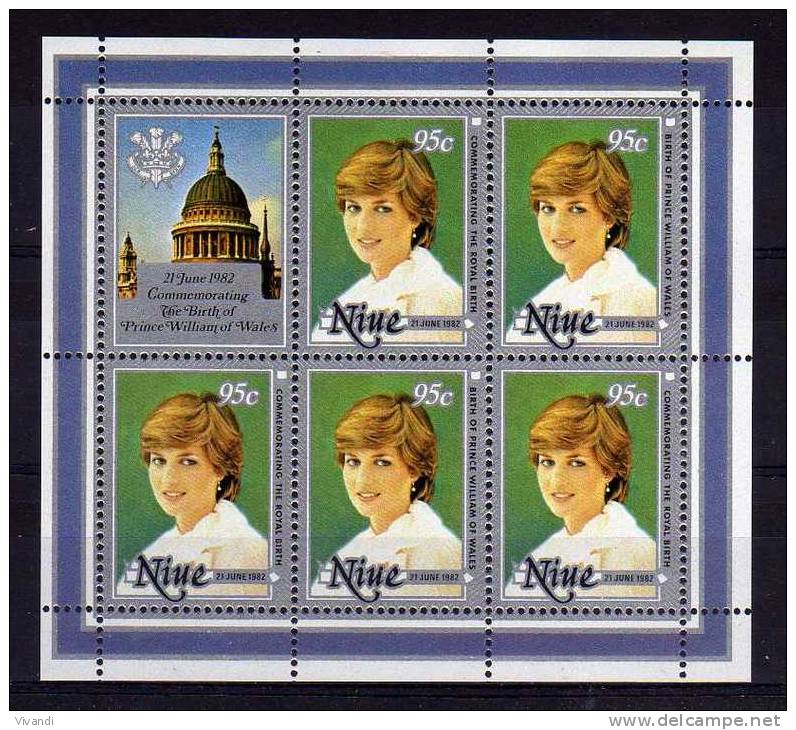 Niue - 1982 - Birth Of Prince William Sheetlet - MNH - Niue