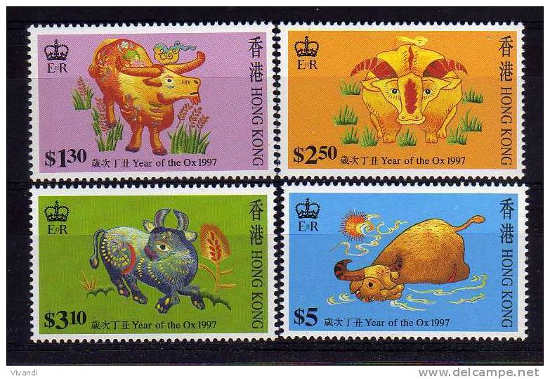 Hong Kong - 1997 - Year Of The Ox - MNH - Unused Stamps