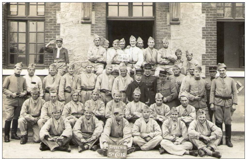 Cp , Militaria ,  Militaires  , Carte Photo , Vierge , Souvenir Du 5 éme Cuirassiers - Autres & Non Classés