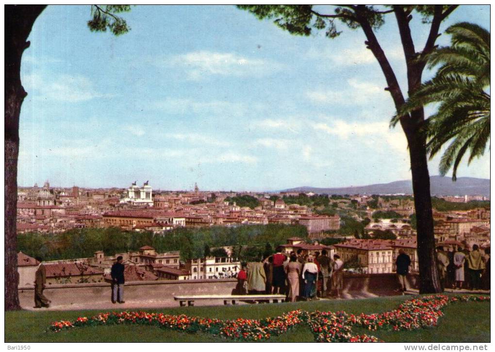 Bellissima   Cartolina  Anni 60    " ROMA - Veduta Panoramica Dal Gianicolo - Mehransichten, Panoramakarten