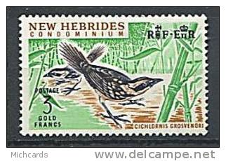 NEW HEBRIDES 1965 - Oiseau - Neuf, Trace De Charnière (Yvert 222) - Nuovi