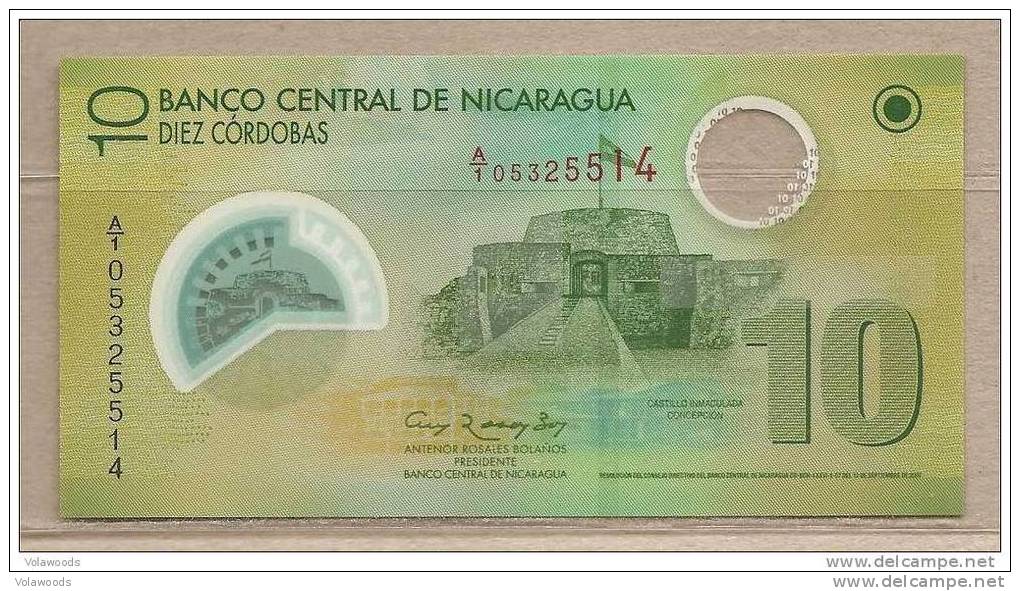 Nicaragua - Banconota Non Circolata Da 10 Cordobas - 2007 - Polymer - Nicaragua