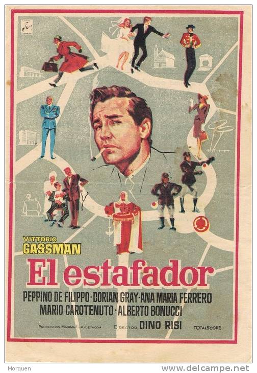 0087. Programa De Cine 1960. EL ESTAFADOR. Vitorio Gassman - Film