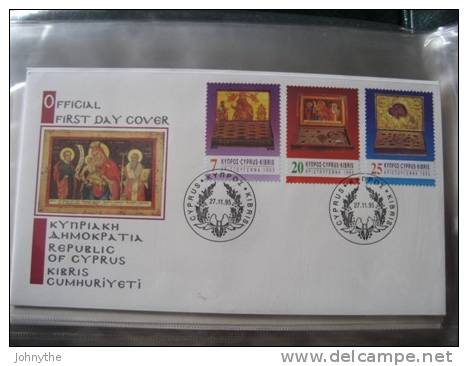 Cyprus 1995 Christmas FDC - Cartas