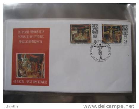 Cyprus 1997 Easter FDC - Briefe U. Dokumente