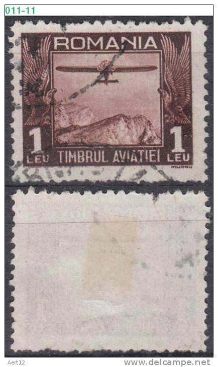 ROMANIA, 1931, Airplane, Sc./ Mi.: RA17 / 13 - Gebraucht