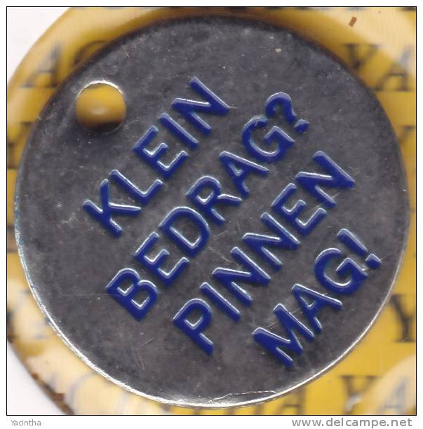 Winkelwagen Muntje  Klein Bedrag Pinnen Mag - Trolley Token/Shopping Trolley Chip