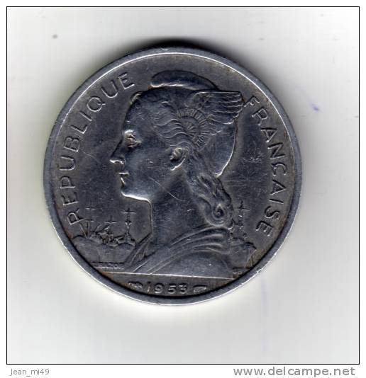 MADAGASCAR - 5 Francs  - 1953 - Aluminium - Madagaskar