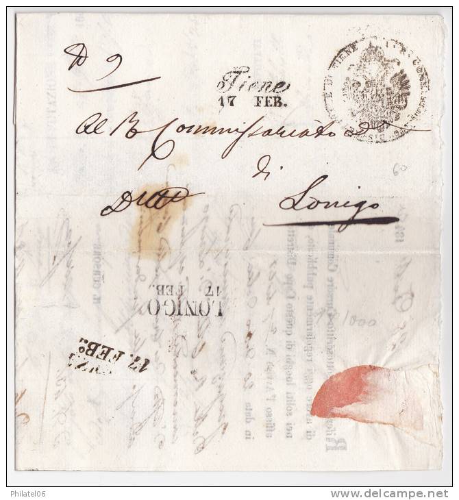 MARQUE POSTALE  THIENNE  1845 AVEC CORRESPONDANCE - 1. ...-1850 Prefilatelia