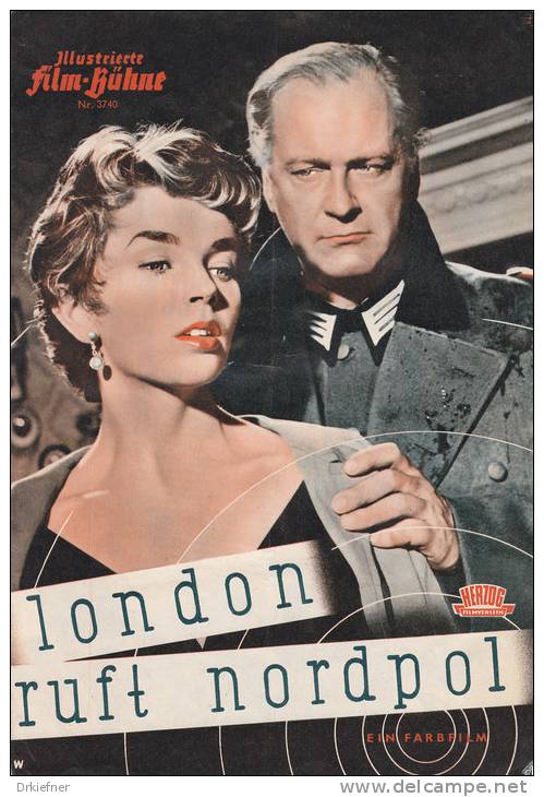 London Ruft Nordpol, Film 1958 Mit Curd Jürgens, Illustrierte Film-Bühne, Nr 3740, 4 Seiten, 15 Abb., DinA 4 - Riviste