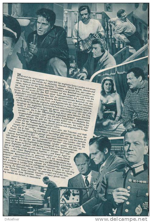 London Ruft Nordpol, Film 1958 Mit Curd Jürgens, Illustrierte Film-Bühne, Nr 3740, 4 Seiten, 15 Abb., DinA 4 - Riviste