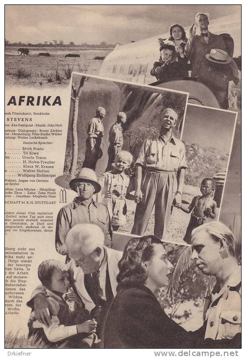 Station Afrika, Film 1947, Illustrierte Film-Bühne, Nr 1212, 4 Seiten, 10 Abb., DinA 4 - Riviste