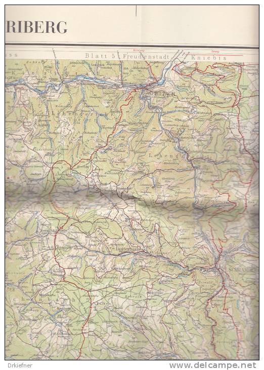 Wanderkarte Des Schwarzwaldvereins: Hornberg - Triberg, Blatt 8, 1953 - Landkarten