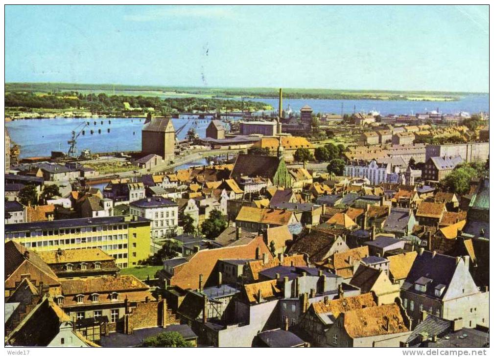 00506 Blick Auf Stadt Und Hafen Von STRALSUND - Stralsund