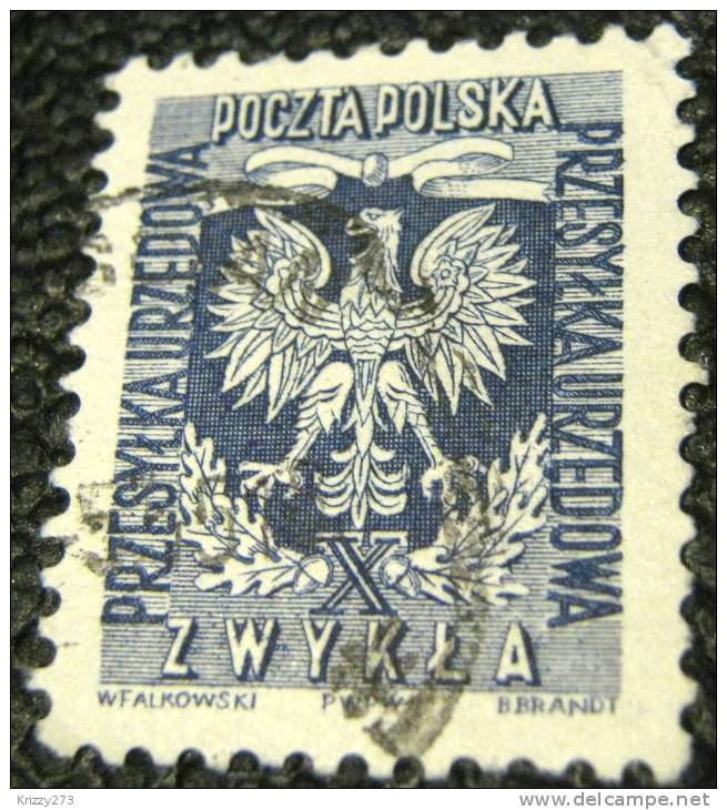 Poland 1954 Official Stamp 60g - Used - Servizio