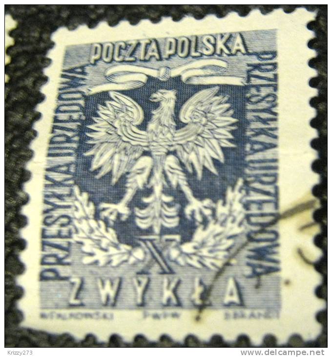 Poland 1954 Official Stamp 60g - Used - Dienstmarken