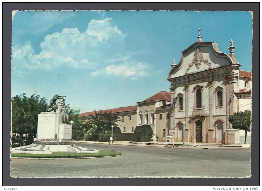 PORTUGAL - ÉVORA - ESTREMOZ - MONUMENTO AOS MORTOS DA GRANDE GUERRA E IGREJA DE S. FRANCISCO - 259/Pr. - 2 SCANS - Evora